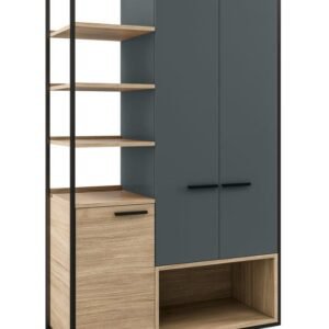 دولاب ملابس 2 باب 150 × 55 × 200 سم - بني