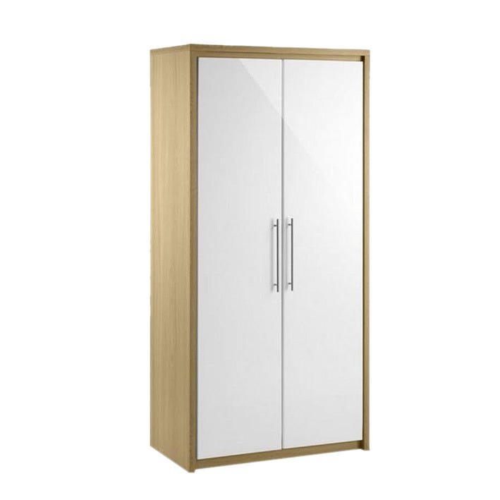 دولاب ملابس 2 باب 90 × 60 × 200 سم - أبيض