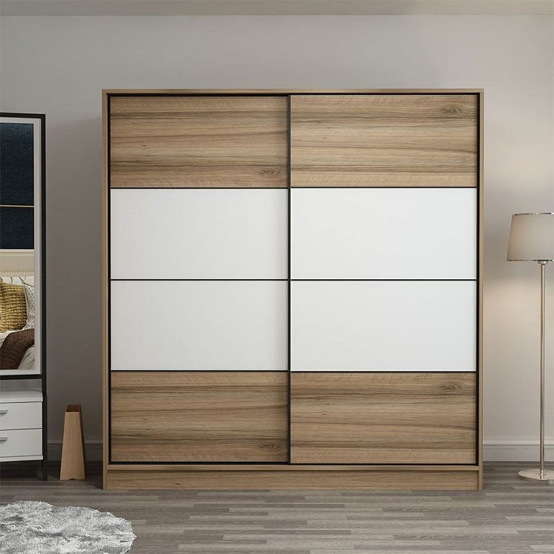 دولاب جرار 160 × 40 × 190 سم - أبيض